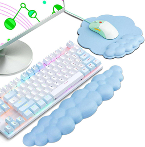Alfombrilla de rat&oacute;n de gel con reposamu&ntilde;ecas para teclado, alfombrilla de rat&oacute;n en la nube con reposamu&ntilde;ecas, alfombrilla de rat&oacute;n ergon&oacute;mica con soporte para mu&ntilde;eca
