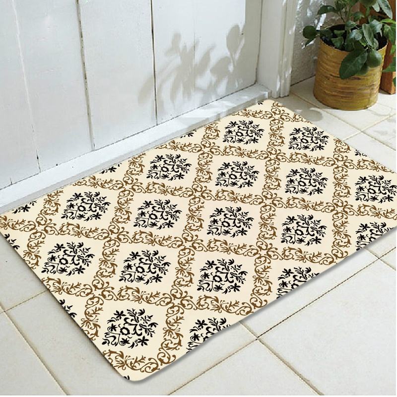 Tapis de porte de conception moderne &agrave; l'int&eacute;rieur du tapis de tapis de porte d'entr&eacute;e, tapis de porte personnalis&eacute; Unique coup&eacute; pour un usage domestique